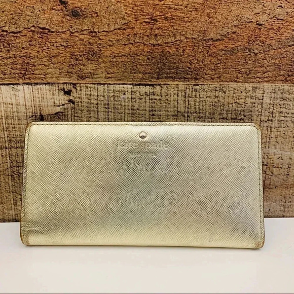 Kate Spade Metallic Wallet - Picture 1 of 5